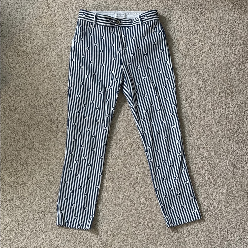 Anthropologi Navy and White Striped Pants size 00P